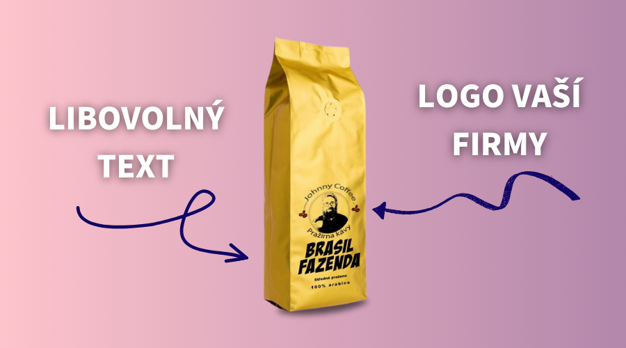 Káva s logem firmy
